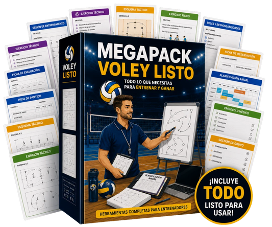 MEGAPACK VOLEY LISTO + KIT TACTICO PRO